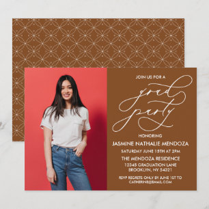 SIMPLE WHIMSICAL CALLIGRAPHY GRADUATION INVITATION