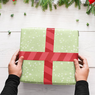 Simple Whimsical Cute Festive Red Striped Fun Satin Ribbon