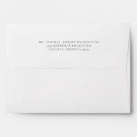 Simple White 5 x 7 Return Address