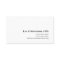 Simple White Accountant Business Card