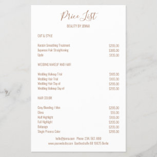 Simple White Brown Flyer