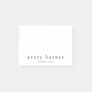 Simple White Creative Professional Modern Post-it Notes