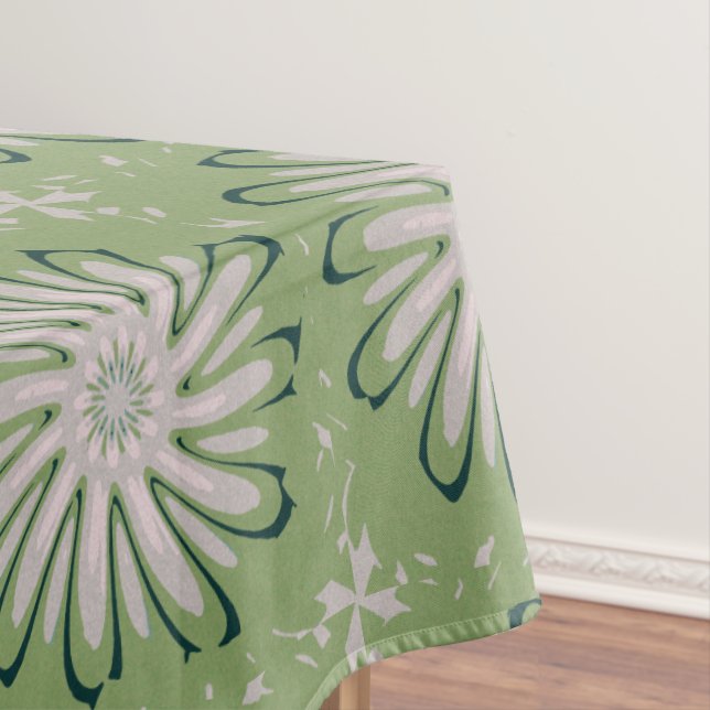 Simple White Flower Tablecloth (In Situ)