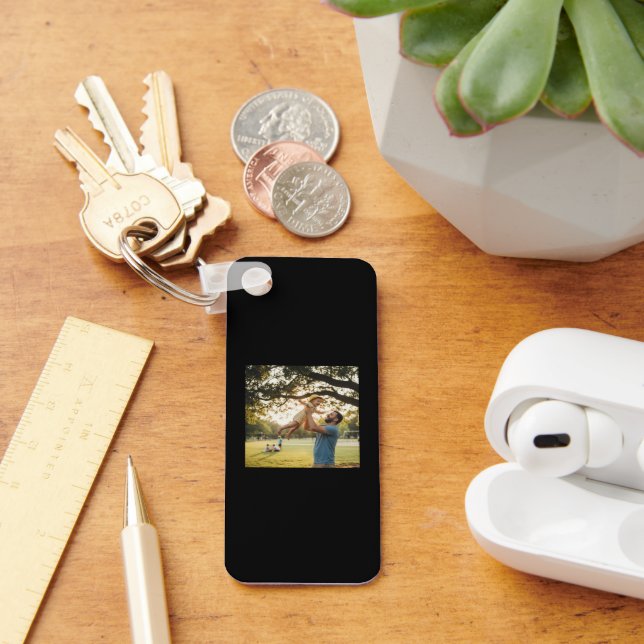 SIMPLE WHITE GENOME SWEET HOME MAGNET KEY RING (Desk)