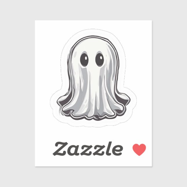 Simple White Ghost Halloween (Sheet)
