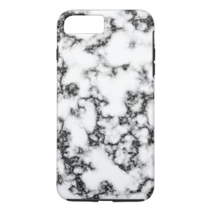 Simple White Grey Marble Texture Personalised iPhone 8 Plus/7 Plus Case