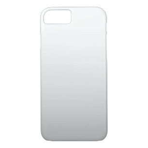 Simple White Grey Ombre Plain iPhone 7 Case