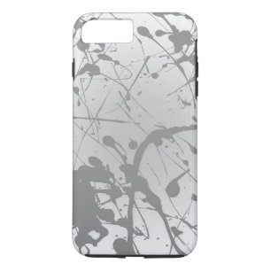 Simple White Grey Ombre Plain Personalised iPhone 8 Plus/7 Plus Case