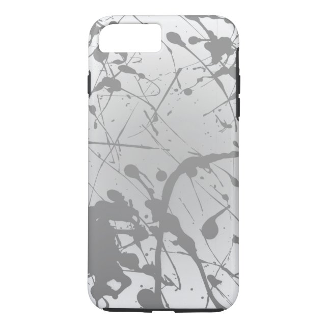 Simple White Grey Ombre Plain Personalised Case-Mate iPhone Case (Back)