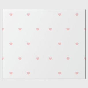 Simple White Heart Wrapping Paper