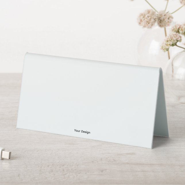 Simple White Minimal Business Display Table Tent  (In SItu (Table))