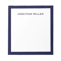 Simple White Navy Typographic