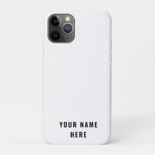 Simple White Out Modern Minimalist Simple iPhone 11 Pro Case