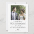 Simple White Overlay Text Wedding Photo