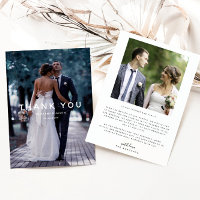 Simple White Overlay Text Wedding Photo