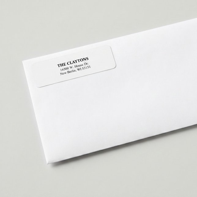 Simple White Return Address Labels (Creator Uploaded)