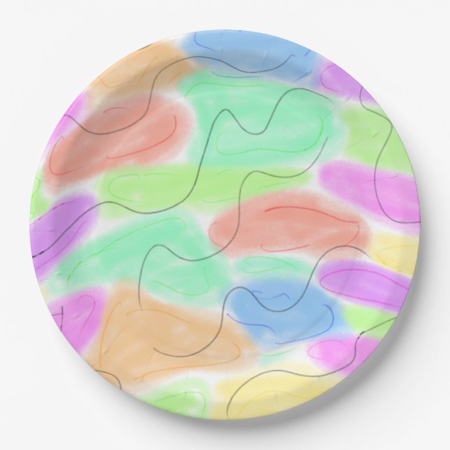 simple white serving plate (Front)