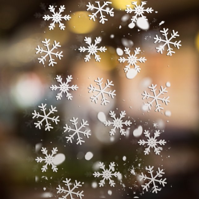 Simple White Snowflakes  Window Cling (Creator Uploaded)