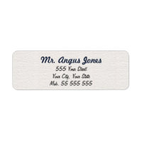 Simple White Structure Blue Name