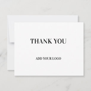 SIMPLE WHITE THANK YOU CARD