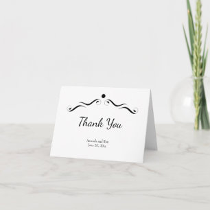 Simple White Thank You Card