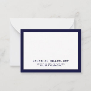Simple White Typographic Name Title Company Card