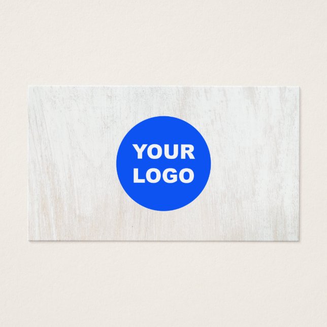 Simple White Wood  Add Your Logo  (Front)