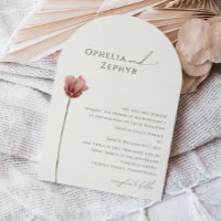 Simple Wildflower | Beige Traditional Wedding Arch