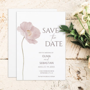 Simple Wildflower Boho Wedding Save The Date