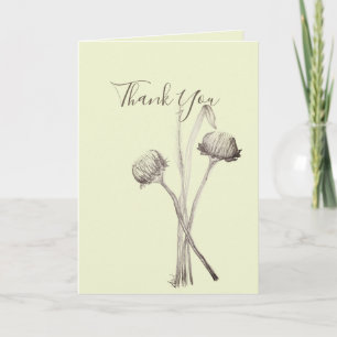 Simple Wildflower of the Field Bouquet Card