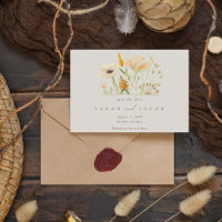Simple Wildflowers Botanical Wedding