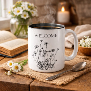 Simple Wildflowers Welcome Mug