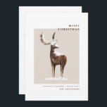 Simple Winter Watercolor Woodland Deer Christmas<br><div class="desc">Winter Woodland Deer Christmas Card.  Simple.  Digital download options.</div>