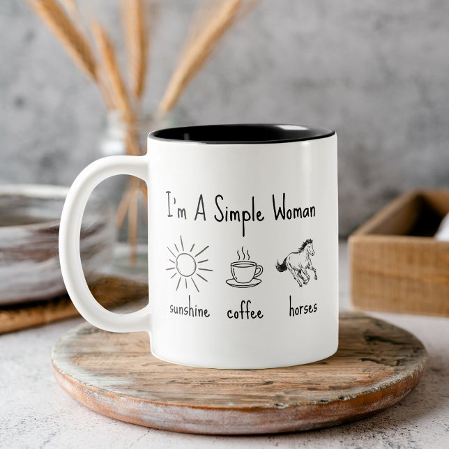 Simple Woman Horse Lover Mug (Simple Woman Horse Lover Mug)