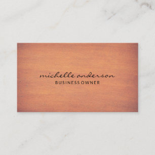 Simple   Wood Business Card