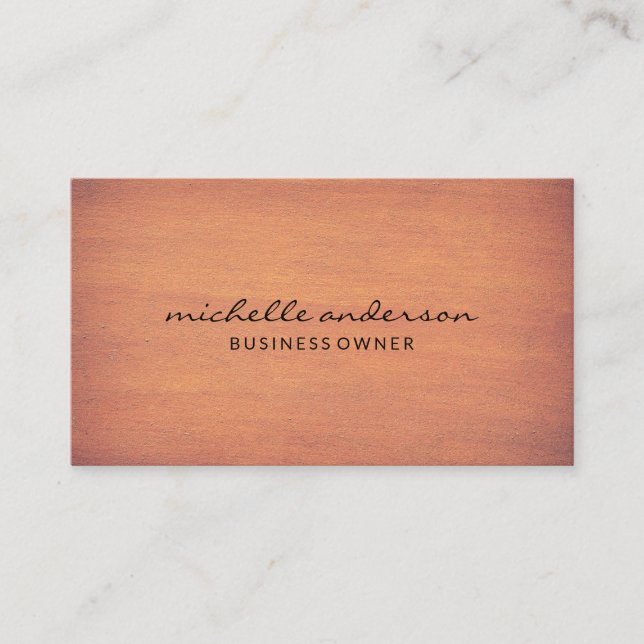 Simple | Wood Business Card (Front)