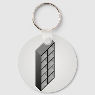 Simple wooden bookshelf design key ring