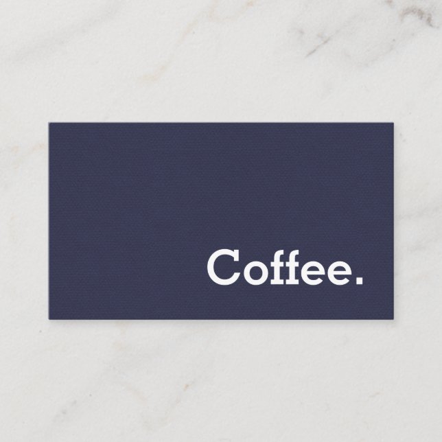 Simple Word Dark Felt Loyalty Coffee Punch-Card (Front)