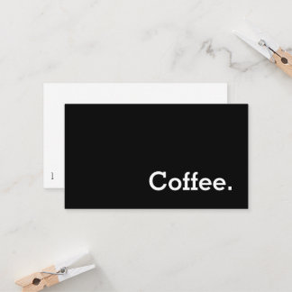 Simple Word Dark Loyalty Coffee Punch-Card Card