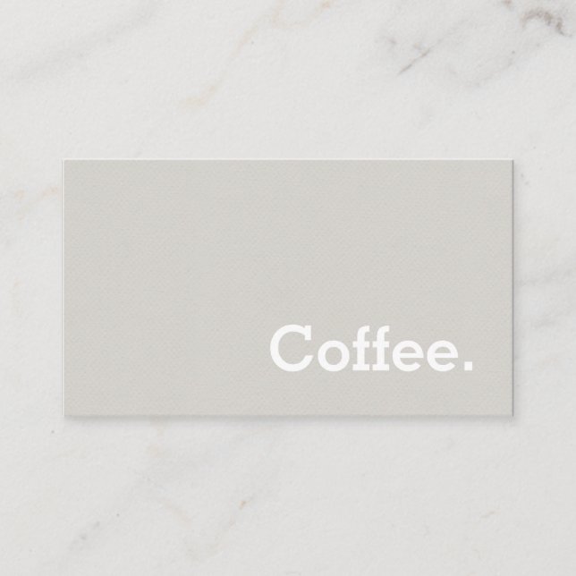 Simple Word Dark Loyalty Coffee Punch-Card Cloud Card (Front)