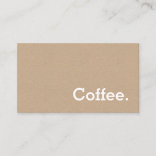 Simple Word Minima Loyalty Coffee Punch-Card Craft Card