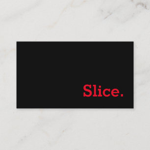 Simple Word Slice Loyalty Punch-Card