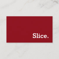 Simple Word Slice Loyalty Punch-Card