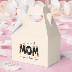 Simple World's Best Mum Mother's Day Calligraphy   Favour Box