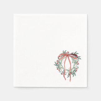 Simple Wreath Cocktail Napkins