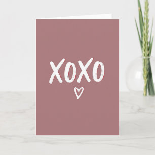 Simple Xoxo Textured Card