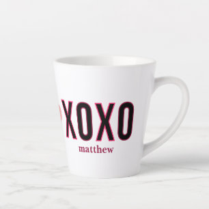 Simple Xoxo Workout Cute Valentines Day Latte Mug