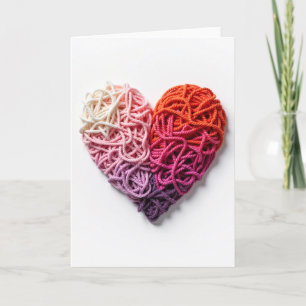 Simple Yarn Heart Card