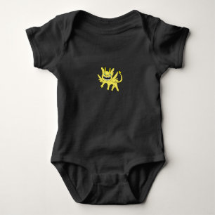 Simple Yellow Dragon Baby Top