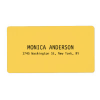 Simple Yellow Professional Contemporary Modern